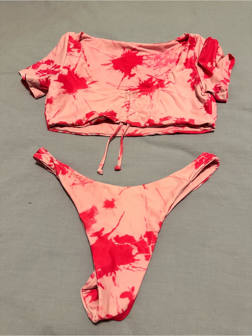 Sunny Bunny Pink Tie-Dye Bikini